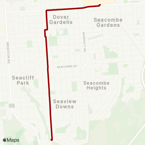 Torrens Transit Seaview Downs - Marion Centre Intg map