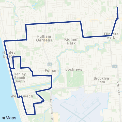 Torrens Transit Henley Beach - St Michael's PS Campus map