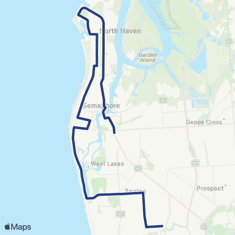 Torrens Transit Nazareth Catholic College - Alberton map