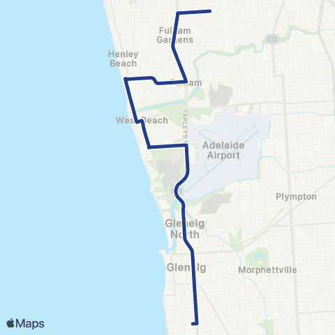 Torrens Transit Brighton Secondary School - Findon map
