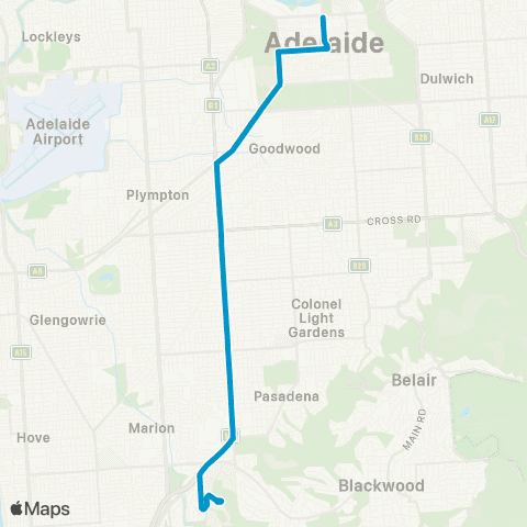 Busways Flinders Medical Centre - City map