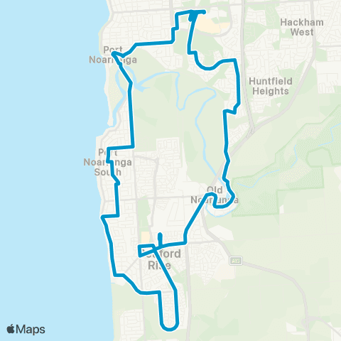 Busways Seaford Circuit ↺ map