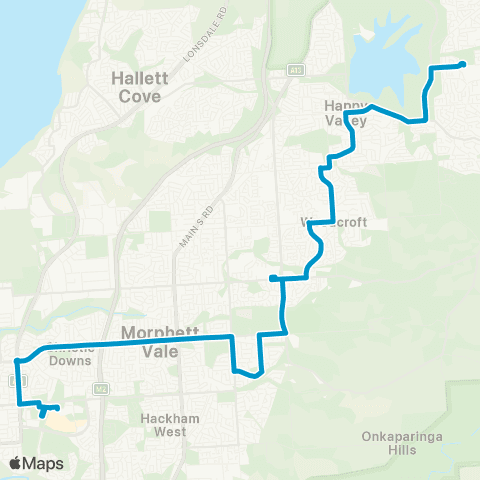 Busways Col Centre Intg - Aberfoyle Park map