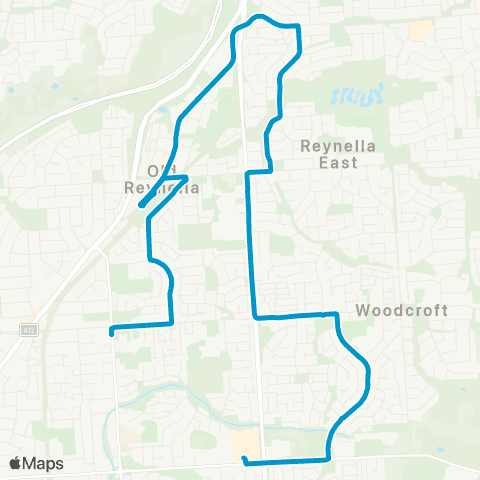 Busways Woodcroft College - Morphett Vale map