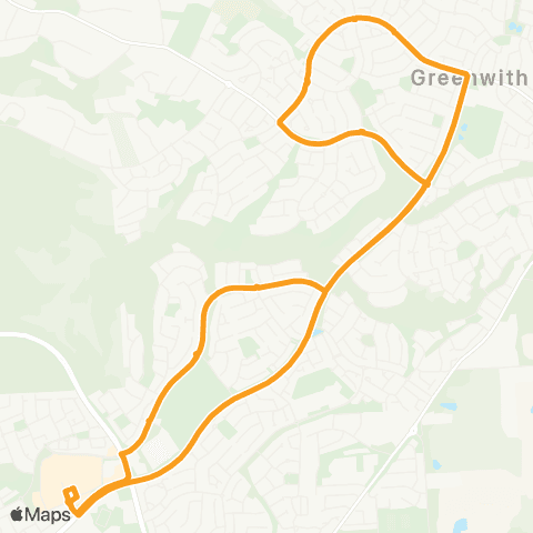 Torrens Transit Golden Grove Intg School Loop map