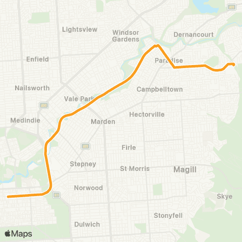 Torrens Transit St Ignatius' Senior School - City map