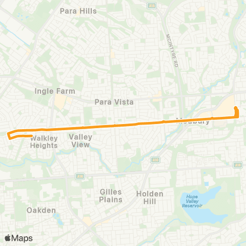 Torrens Transit Tea Tree Plz Intg - The Elms Vil map