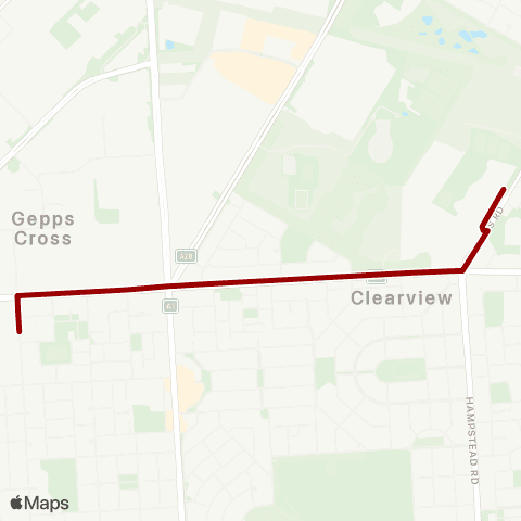 Torrens Transit Roma Mitchell SC - Blair Athol map
