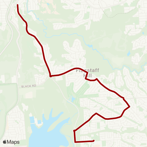 Torrens Transit Aberfoyle Park High School - Darlington map
