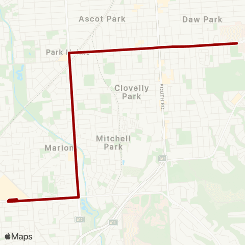 Torrens Transit Springbank SC - Marion Centre Intg map