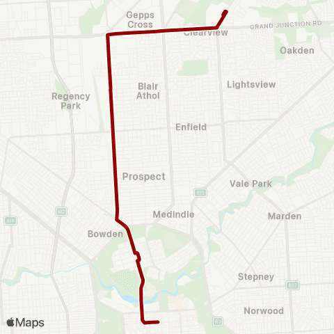 Torrens Transit Roma Mitchell Secondary College - City map