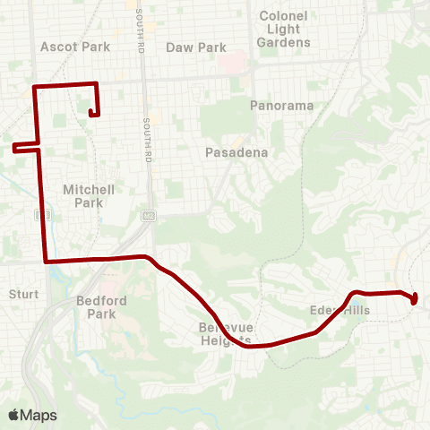 Torrens Transit Blackwood - Sacred Heart Champagnat Campus map
