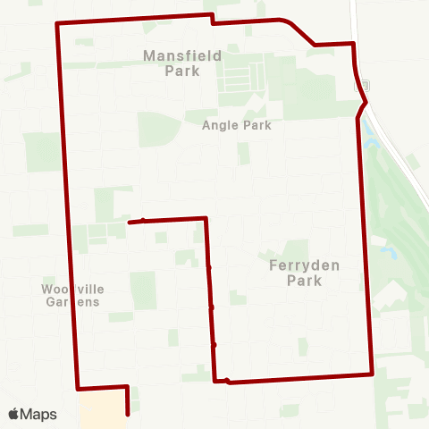 Torrens Transit Arndale Ctr - Woodville Gardens School map