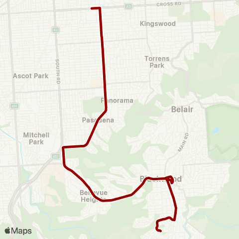 Torrens Transit Craigburn Farm - Cabra Dominican College map