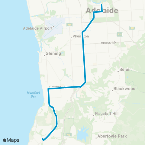 Busways Hallett Cove Shops - Adelaide Oval map