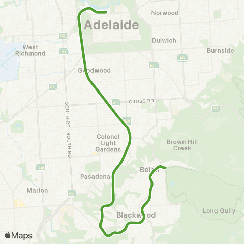 Rail Commissioner Belair Line map