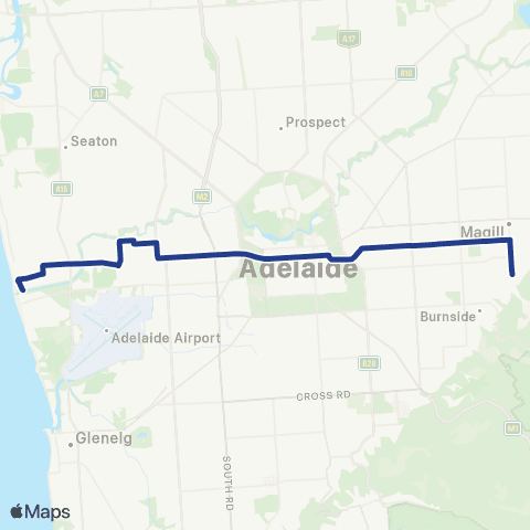 Torrens Transit Henley Beach South - Wattle Park map
