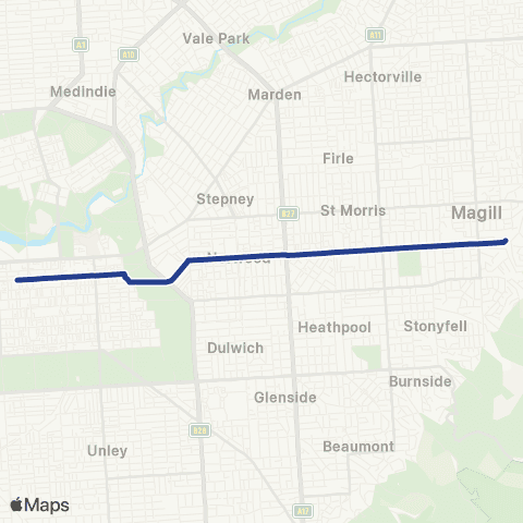 Torrens Transit City - Auldana map