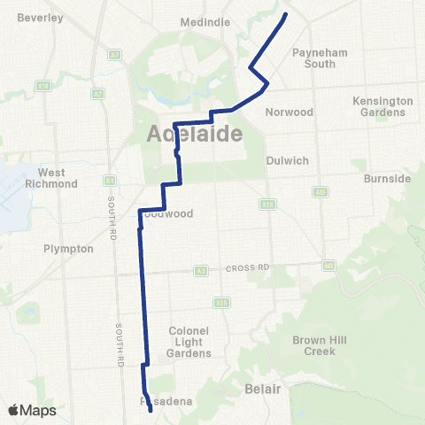 Torrens Transit St Marys - Marden map