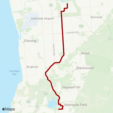 Torrens Transit Aberfoyle Park - City map