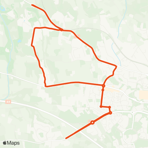 Aix en Bus 8301-1:les Granettes / Scolaire map