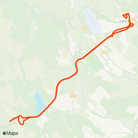 Aix en Bus 8301-4:les Milles-le Serre / Scolaire map