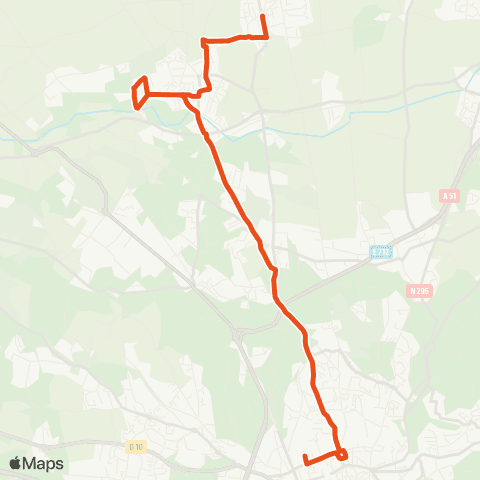 Aix en Bus 8303-3:Rocher Dragon>Village Soleil / Scolaire map