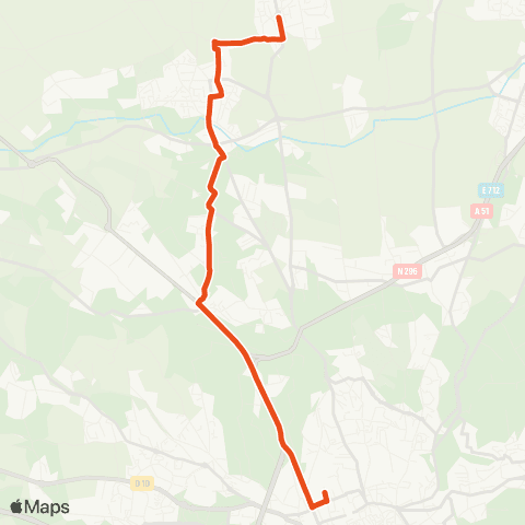 Aix en Bus 8303-6:Village,Soleil>Rocher Dragon / Scolaire map