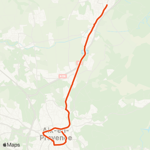 Aix en Bus 8377-5:Venelles>Saint-Louis / Scolaire map
