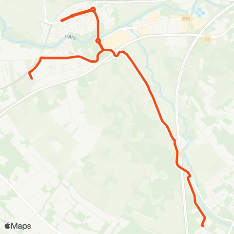 Aix en Bus 8305-5:les Milles ↔ Sophie Germain / Scolaire map