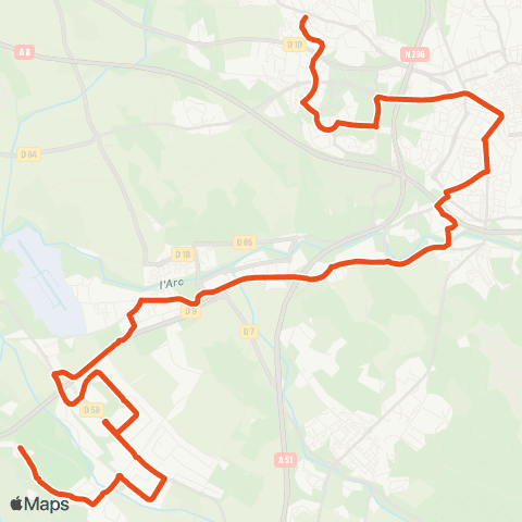 Aix en Bus Mayanelle ↔ Pôle d'activités map