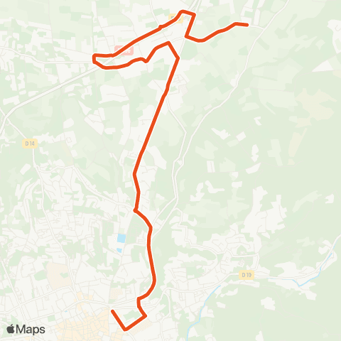 Aix en Bus Bellegarde ↔ Parc Rigaud map