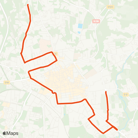 Aix en Bus Beauvallon ↔ la Torse map