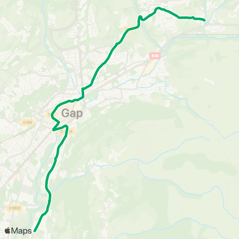 L'Agglo en bus Les Prés - Romette map