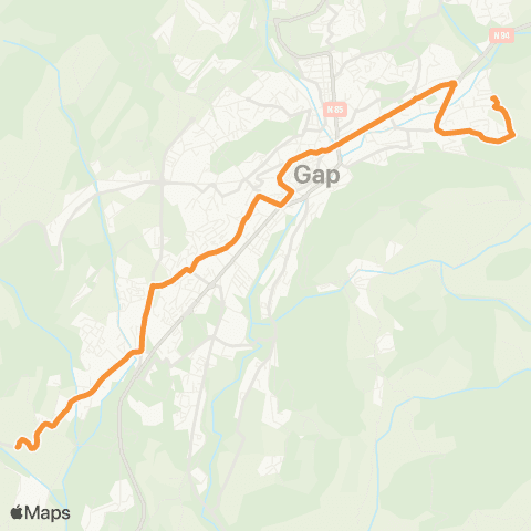 L'Agglo en bus Tokoro - Saint-Jean map