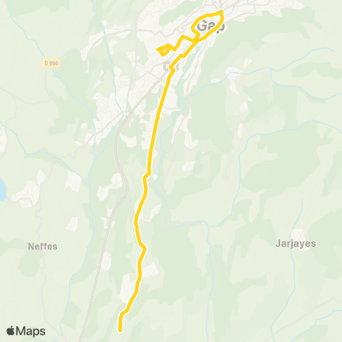 L'Agglo en bus (Châteauvieux) les Abadous - Tournefave map