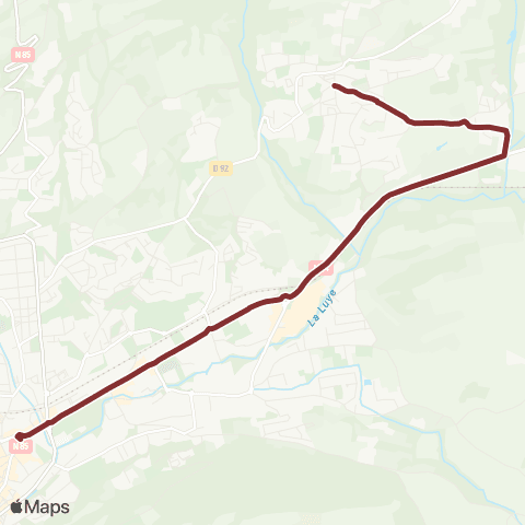 L'Agglo en bus Centre ville - Romette map