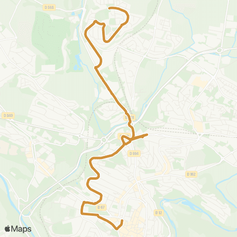 Agglobus Les Palombes - 122 ° R.I - Centre ville map