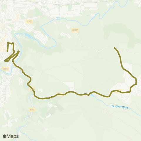 Agglobus Rodez - Ste Radegonde map