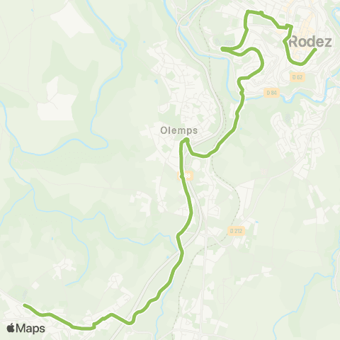 Agglobus Luc - Rodez map