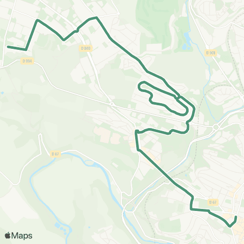 Agglobus Saint Félix - Bel Air map