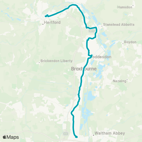 Arriva Herts and Essex Bus Station - Bus Station map