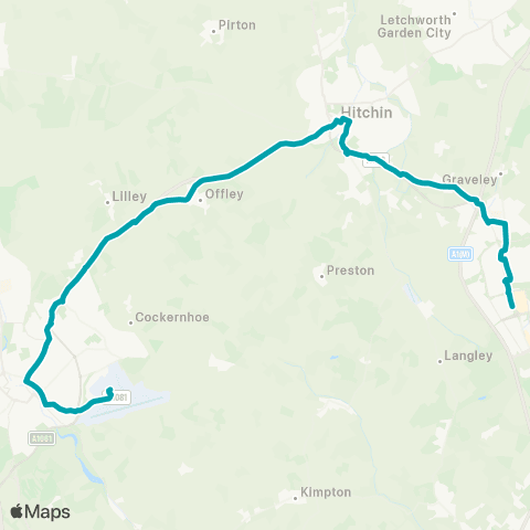 Arriva Herts and Essex Luton Station Interchange - Bus Station map