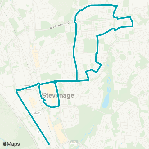 Arriva Herts and Essex Bus Station - Bus Station map