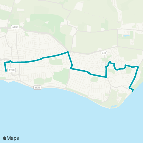 Arriva Herts and Essex The Renown - Travel Centre map