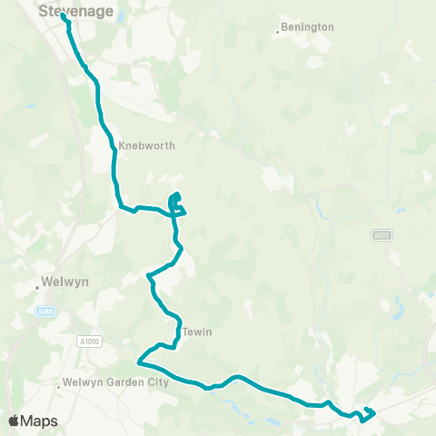 Arriva Herts and Essex Bus Station - Bus Station map