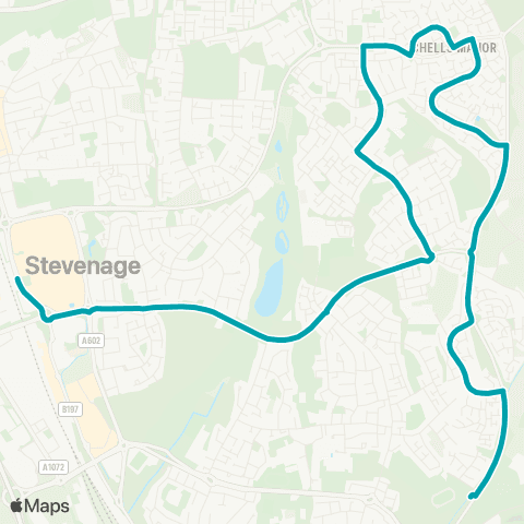 Arriva Herts and Essex Woodcock Road - Bus Station map