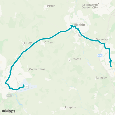Arriva Herts and Essex Airport Bus Station - Bus Station map
