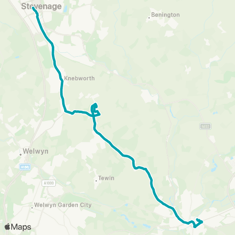 Arriva Herts and Essex Bus Station - Bus Station map