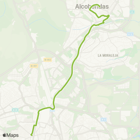 Autobuses Interurbanos Madrid (Plaza de Castilla) - Alcobendas map